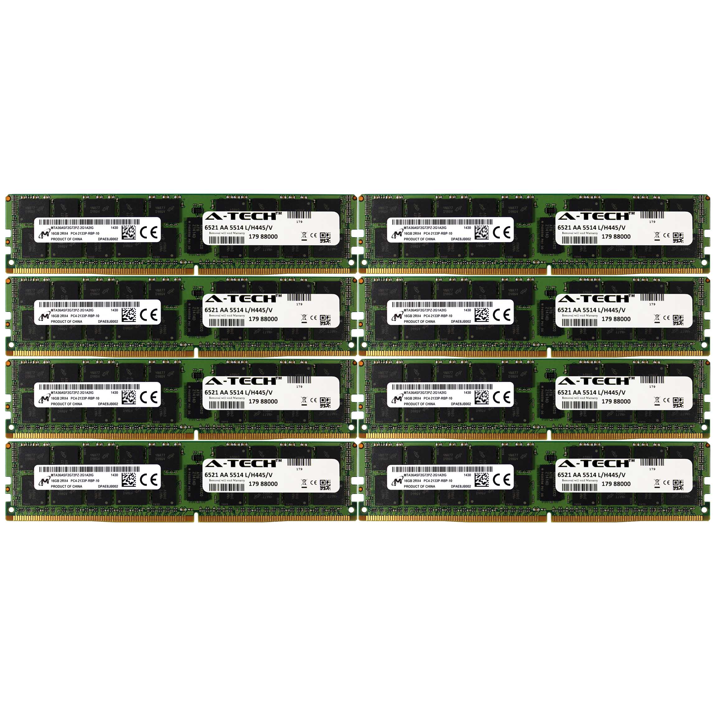 DDR4 2133MHz Micron 128GB Kit 8x 16GB HP ProLiant WS460c BL460c Memory